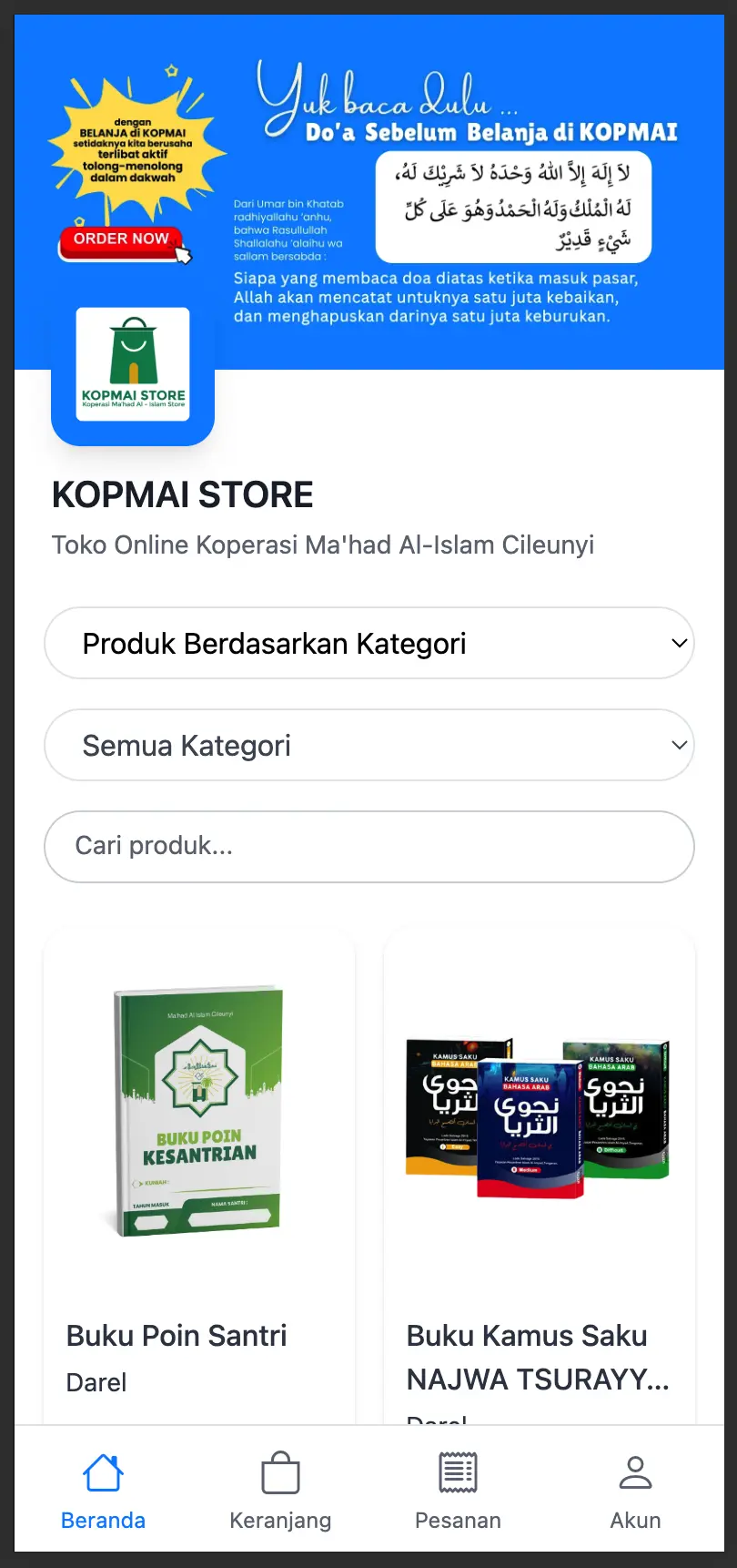 Tampilan KOPMAI