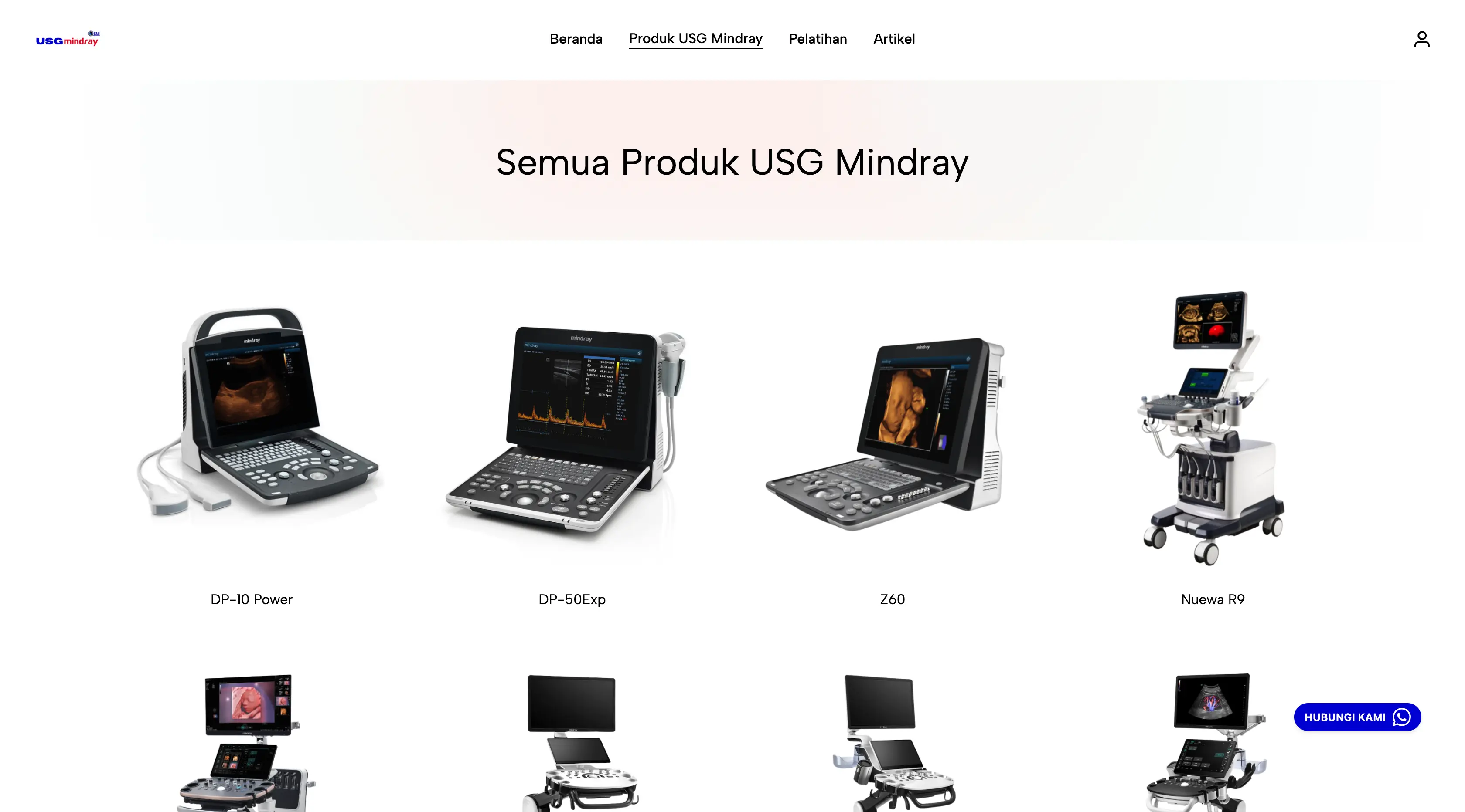 Tampilan USG Mindray