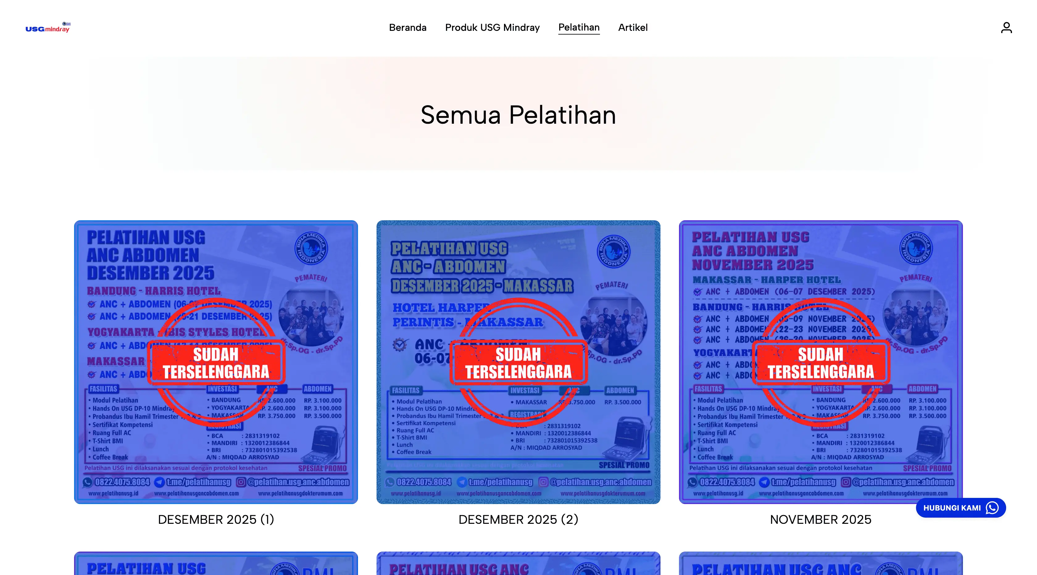 Tampilan USG Mindray